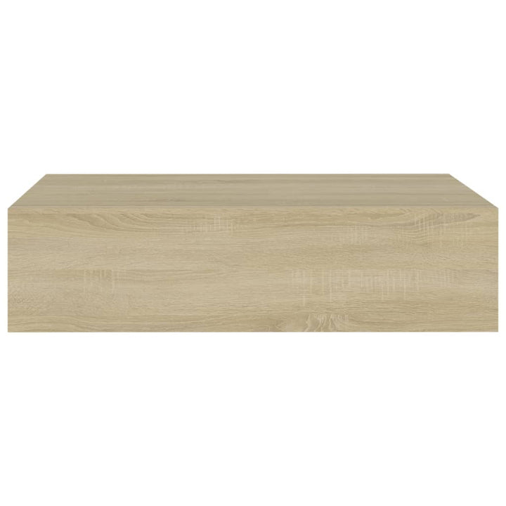 Wandregal Mit Schublade N-Optik 40X23,5X10 Cm Mdf Eiche