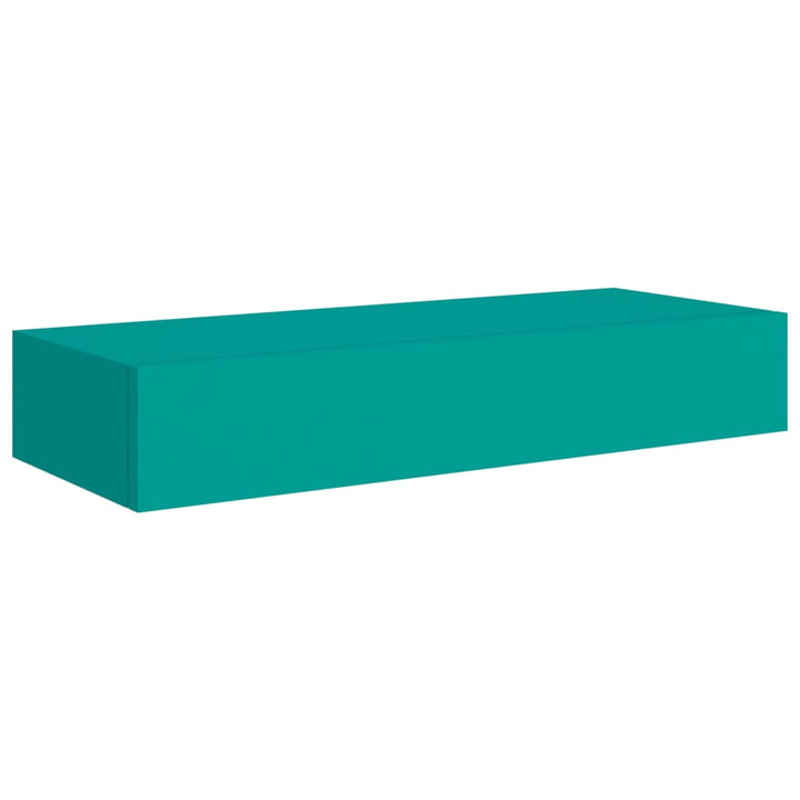 Wand-Schubladenregal 60X23,5X10 Cm Mdf Blau