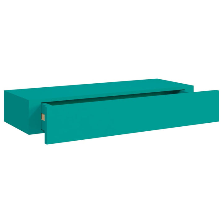 Wand-Schubladenregal 60X23,5X10 Cm Mdf Blau