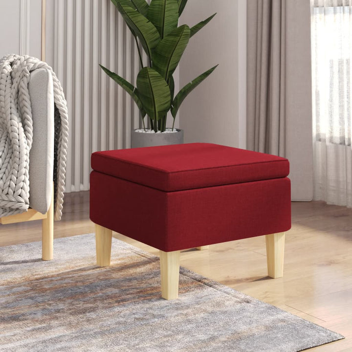 Hocker Mit Holzbeinen Stoff