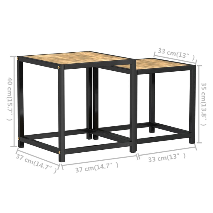 Beistelltische 2 Stk. Mdf