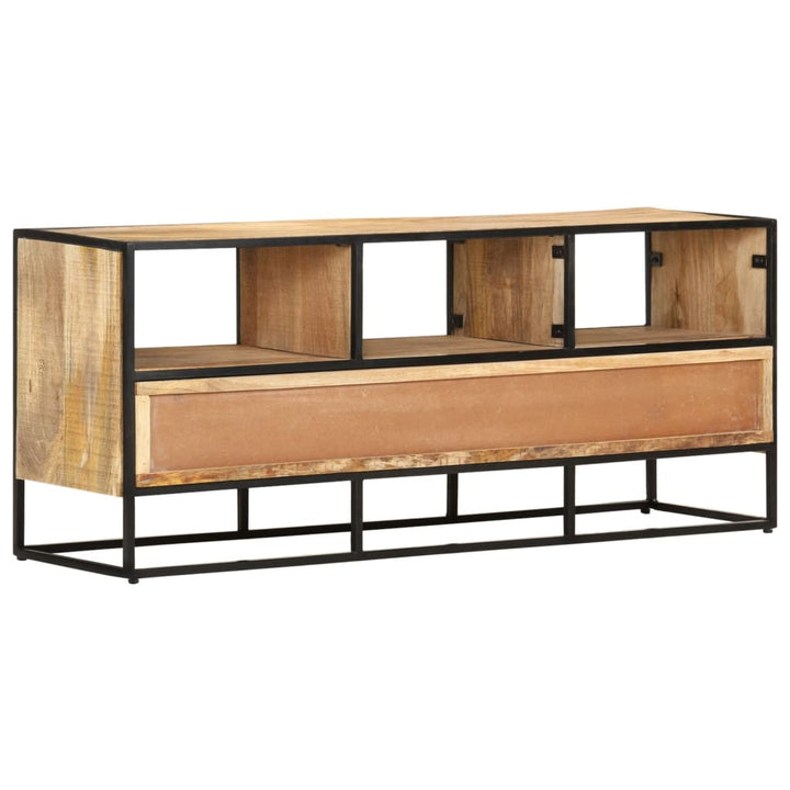 Tv-Schrank 110X30X45 Cm Raues Mangoholz