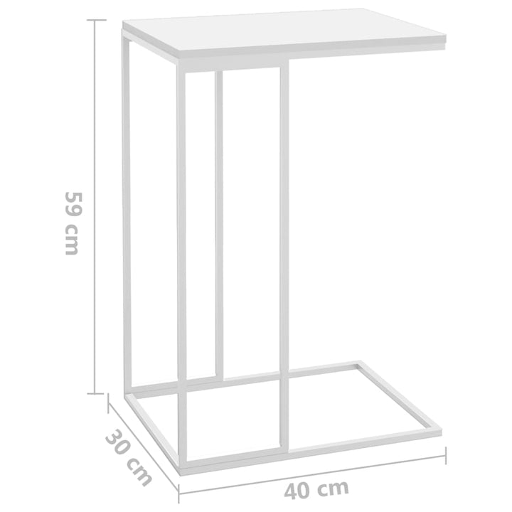 Beistelltisch Holzwerkstoff Weiß