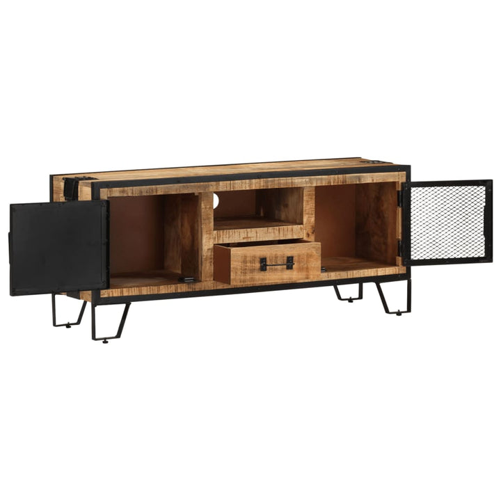 Tv-Schrank 110X31X46 Cm Raues Mangoholz