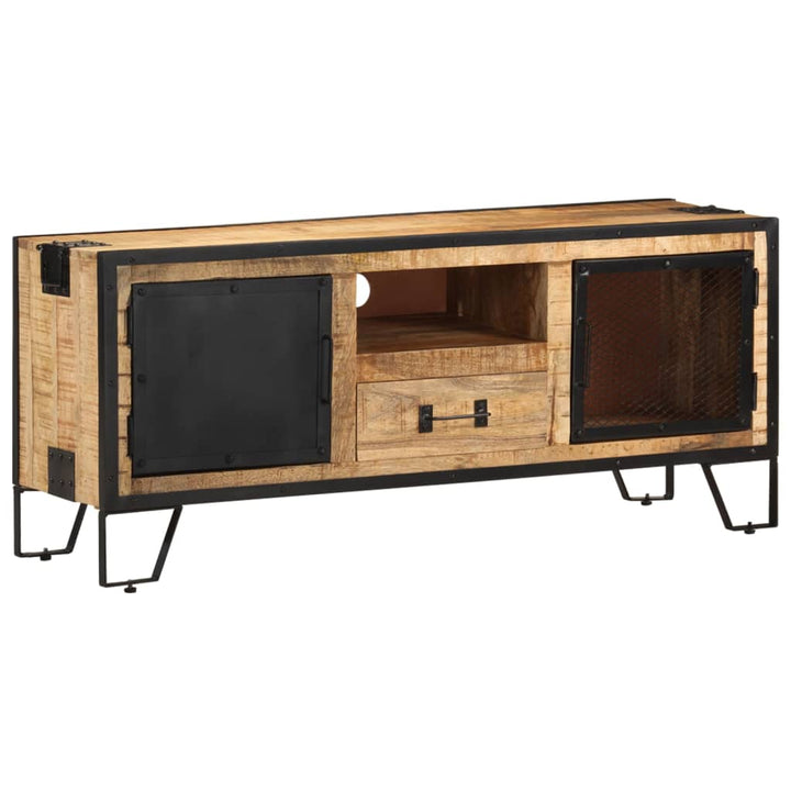 Tv-Schrank 110X31X46 Cm Raues Mangoholz