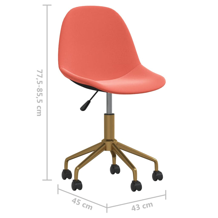 Esszimmerstühle 2 Stk. Drehbar Samt