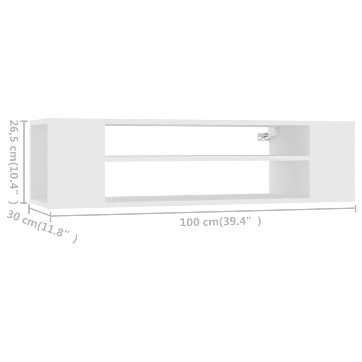 Tv-Hängeschrank 100X30X26,5 Cm Holzwerkstoff