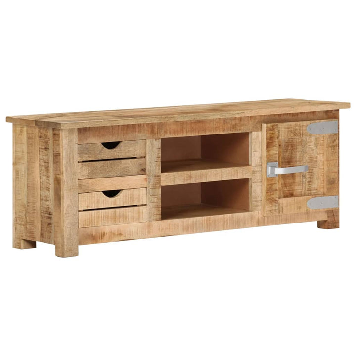 Tv-Schrank 110X30X40 Cm Raues Mangoholz