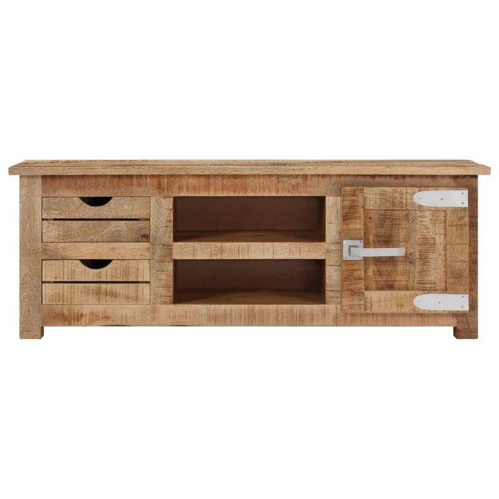 Tv-Schrank 110X30X40 Cm Raues Mangoholz