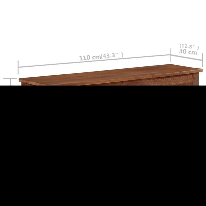 Truhe 110X30X40 Cm Massivholz Mango