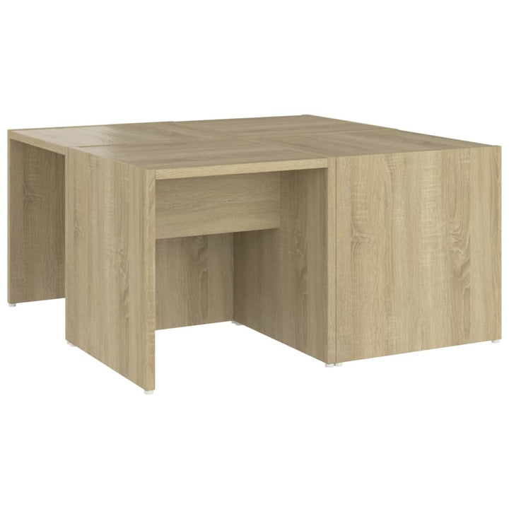 Couchtische 4 Stk. Sonoma-Eiche 33X33X33 Cm Holzwerkstoff