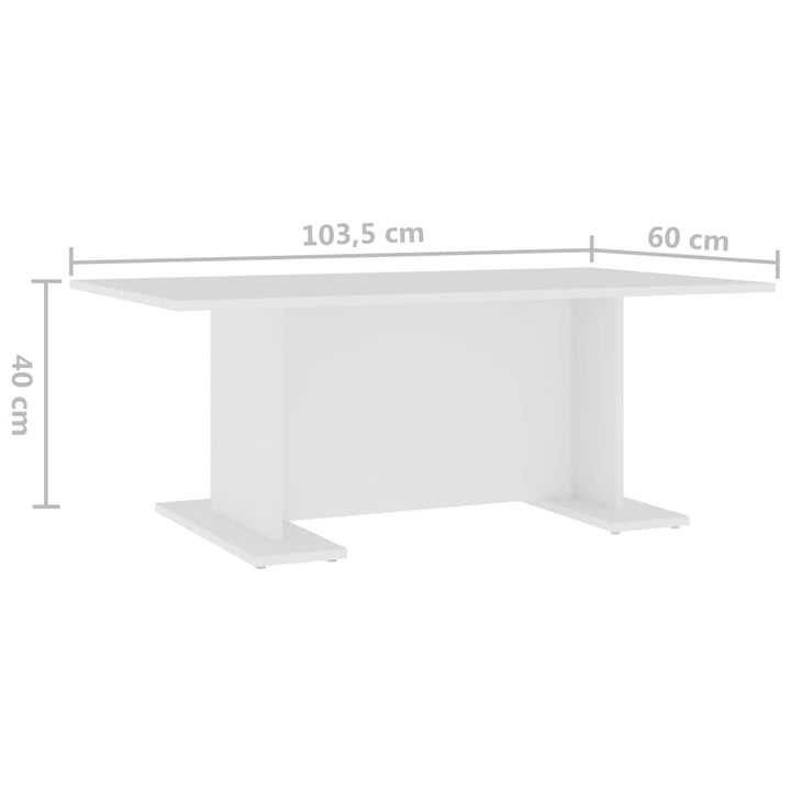 Couchtisch 103,5X60X40 Cm Holzwerkstoff