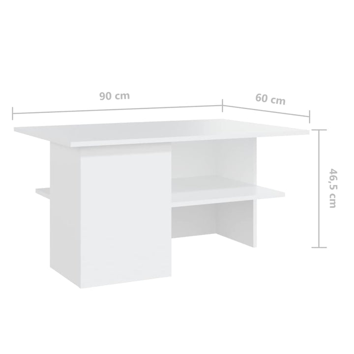 Couchtisch 90X60X46,5 Cm Holzwerkstoff