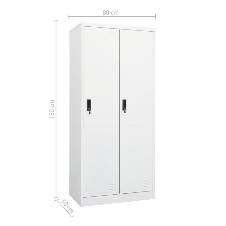 Kleiderschrank 80X50X180 Cm Stahl