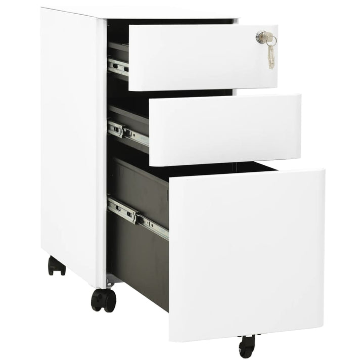 Aktenschrank Mit Rollen 30X45X59 Cm Stahl