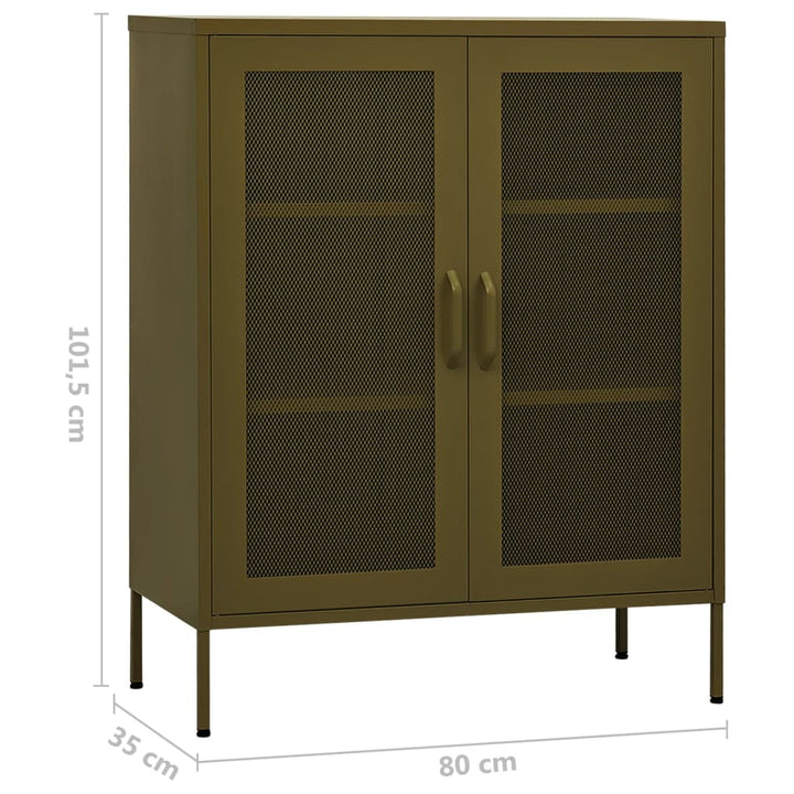 Lagerschrank 80X35X101,5 Cm Stahl