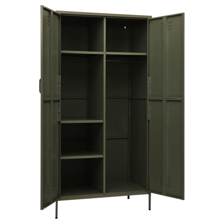 Kleiderschrank 90X50X180 Cm Stahl