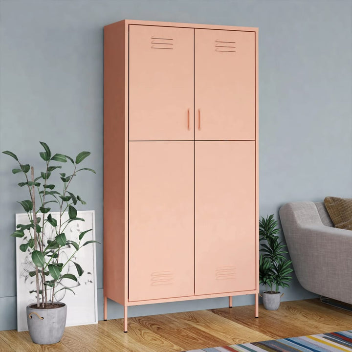 Kleiderschrank 90X50X180 Cm Stahl