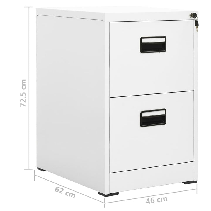 Aktenschrank 46X62X72,5 Cm Stahl