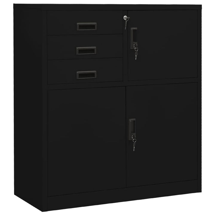 Büroschrank 90X40X125 Cm Stahl