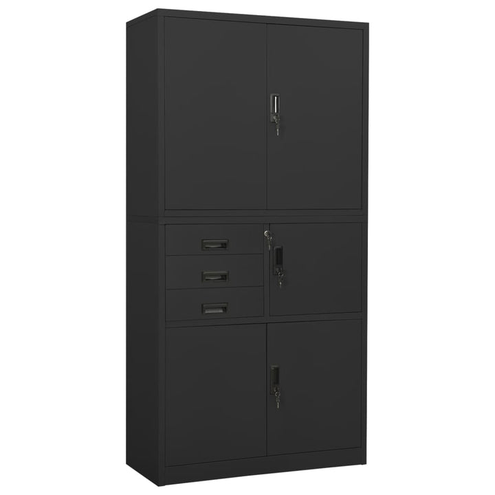 Büroschrank 90X40X180 Cm Stahl