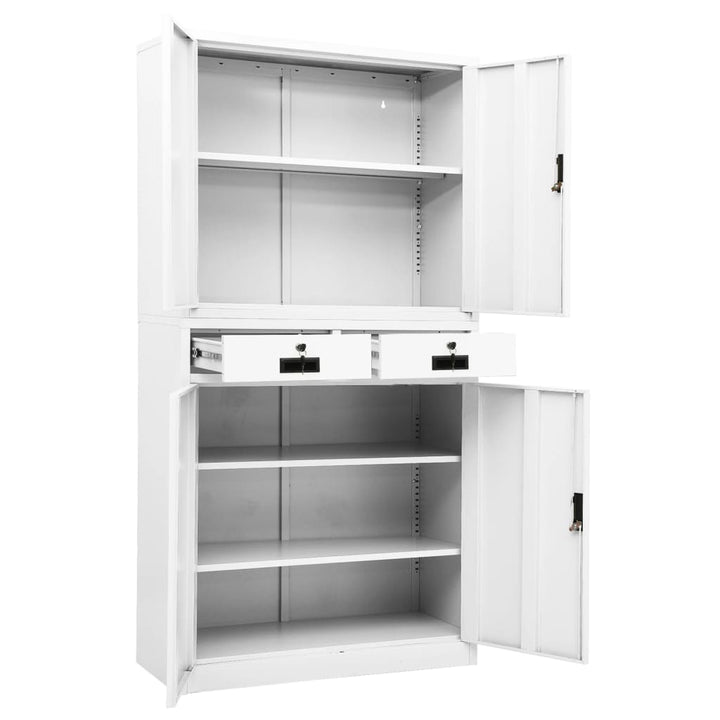 Büroschrank 90X40X180 Cm Stahl