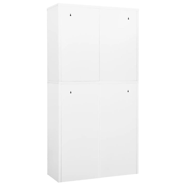 Büroschrank 90X40X180 Cm Stahl Und Hartglas