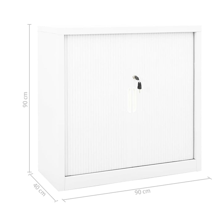 Schrank Mit Schiebetür 90X40X90 Cm Stahl