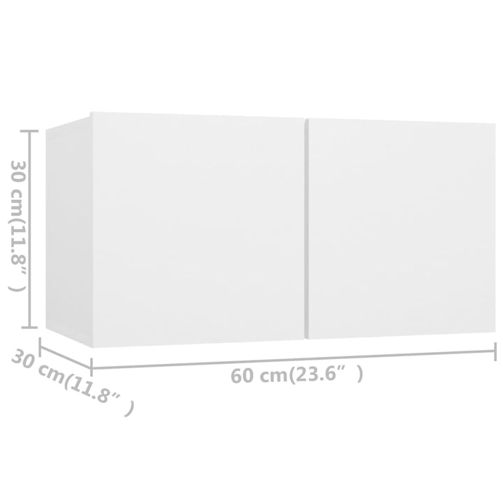 4-Tlg. Tv-Schrank-Set Holzwerkstoff