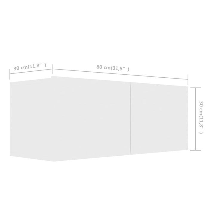 4-Tlg. Tv-Schrank-Set Holzwerkstoff