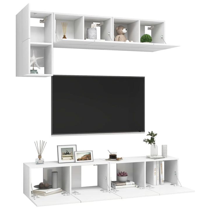 5-Tlg. Tv-Schrank-Set Holzwerkstoff