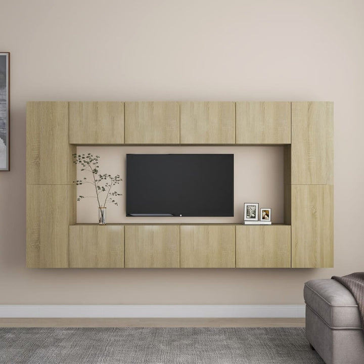 8-Tlg. Tv-Schrank-Set Holzwerkstoff