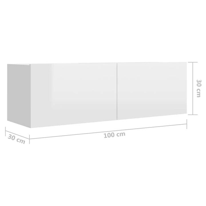 3-Tlg. Tv-Schrank-Set Holzwerkstoff