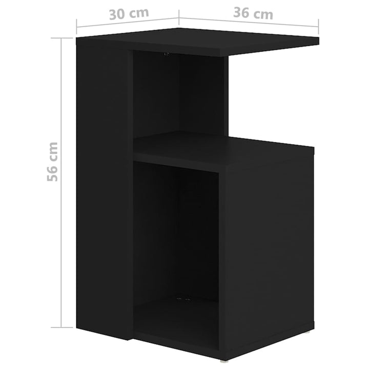 Beistelltisch 36X30X56 Cm Holzwerkstoff