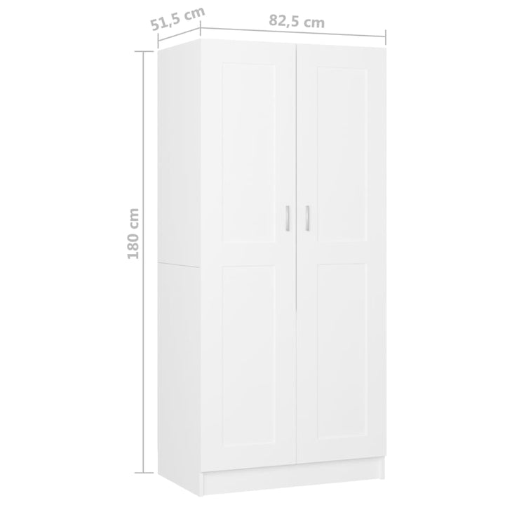 Kleiderschrank 82,5X51,5X180 Cm Holzwerkstoff