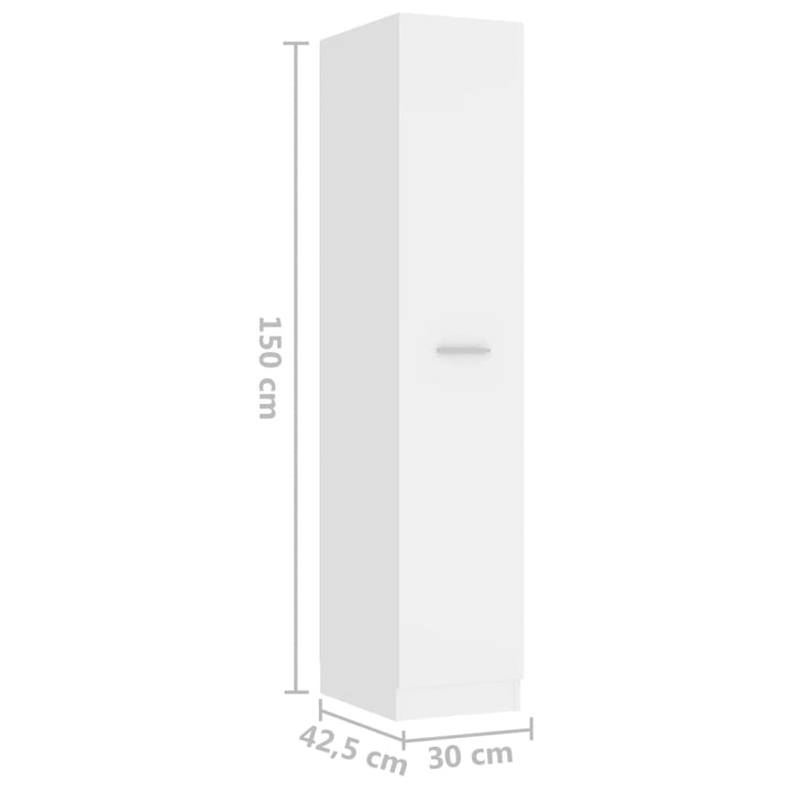 Apothekerschrank 30X42,5X150 Cm Holzwerkstoff