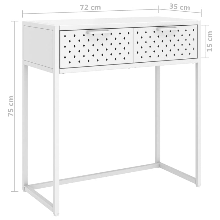 Konsolentisch 72X35X75 Cm Stahl