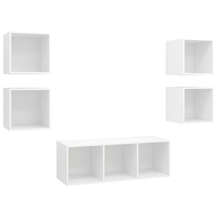 5-Tlg. Tv-Schrank-Set Holzwerkstoff