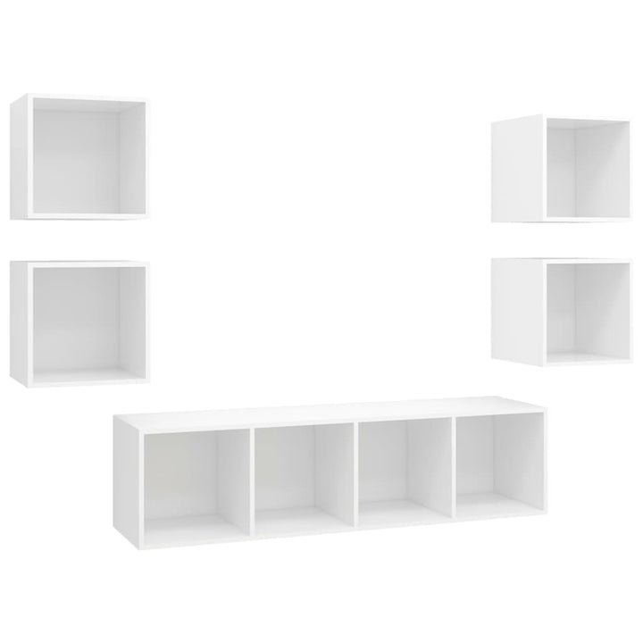 5-Tlg. Tv-Schrank-Set Holzwerkstoff