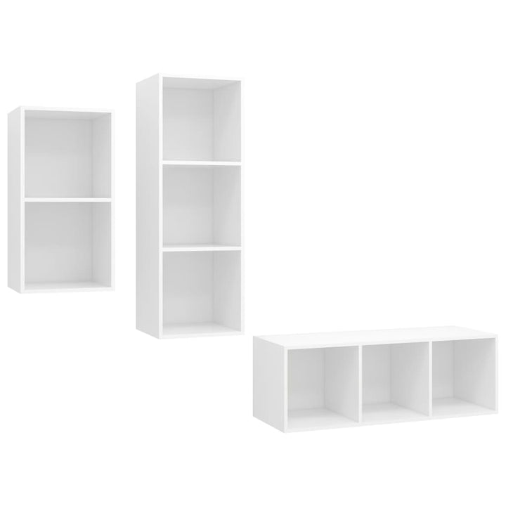 3-Tlg. Tv-Schrank-Set Holzwerkstoff