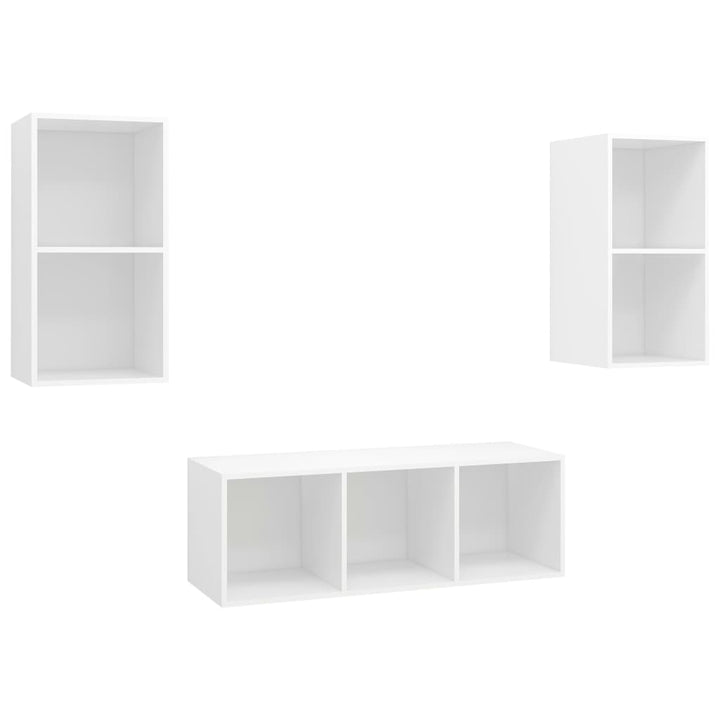 3-Tlg. Tv-Schrank-Set Holzwerkstoff