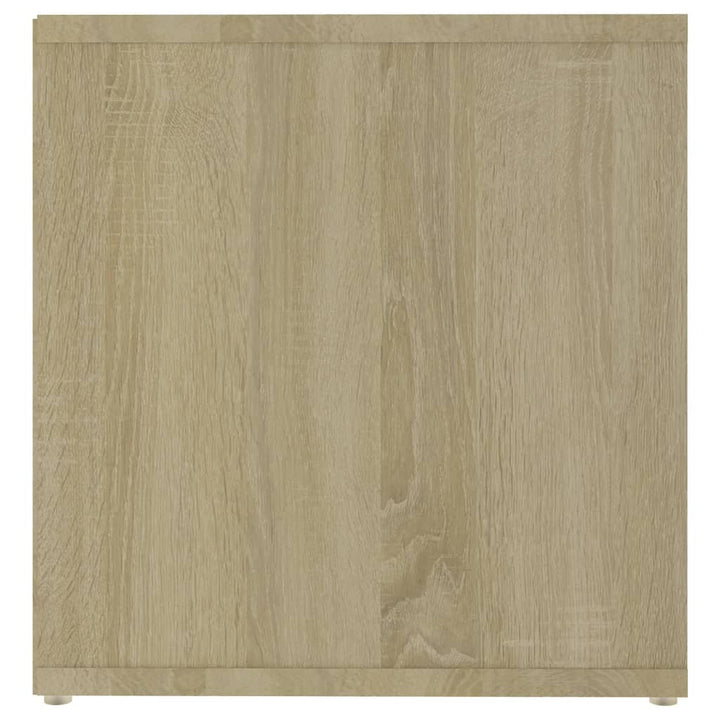 Tv-Schränke 2 Stk. Weiß Sonoma-Eiche 72X35X36,5Cm Holzwerkstoff Weiß Und Sonoma-Eiche