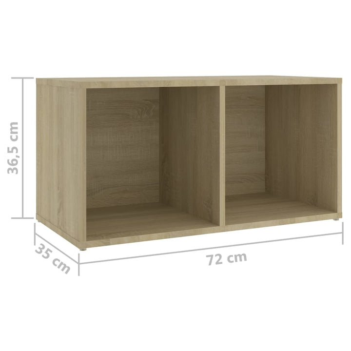 Tv-Schränke 4 Stk. Sonoma-Eiche 72X35X36,5 Cm Holzwerkstoff