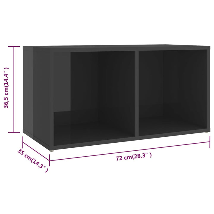 Tv-Schränke 4 Stk. 72X35X36,5 Cm Holzwerkstoff