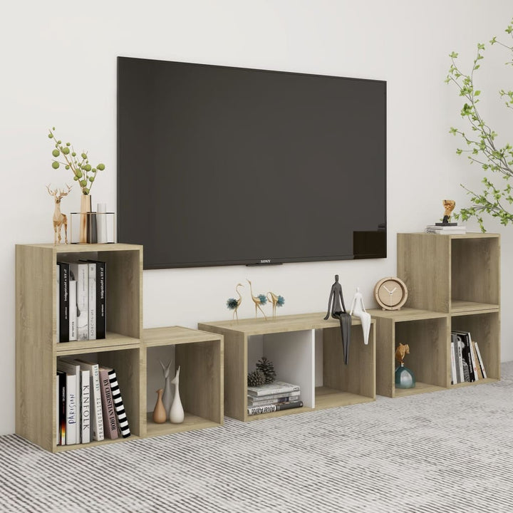 6-Tlg. Tv-Schrank-Set Holzwerkstoff