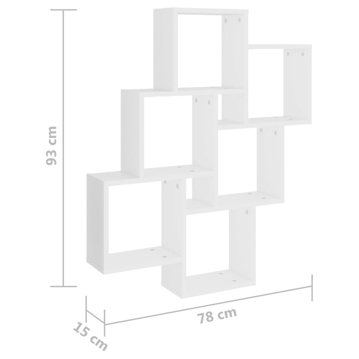 Würfelregal 78X15X93 Cm Holzwerkstoff