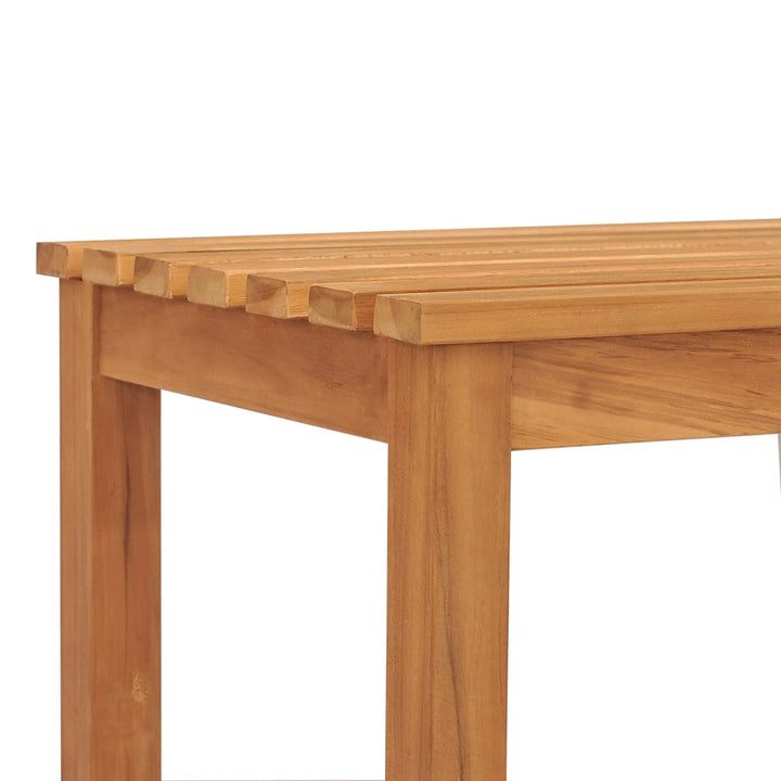 Gartenbank 114 Cm Massivholz Teak