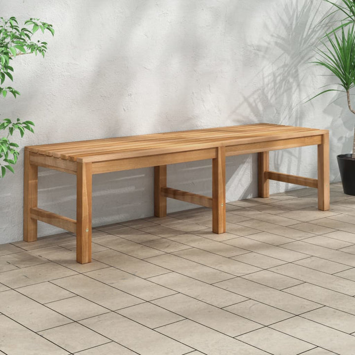 Gartenbank 114 Cm Massivholz Teak