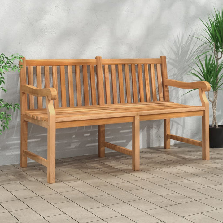 Gartenbank 114 Cm Massivholz Teak