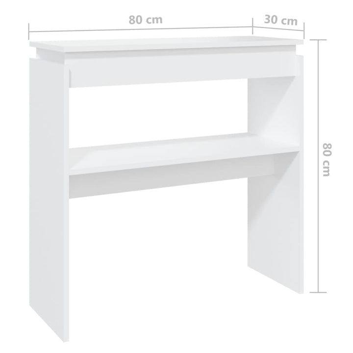 Konsolentisch 80X30X80 Cm Holzwerkstoff